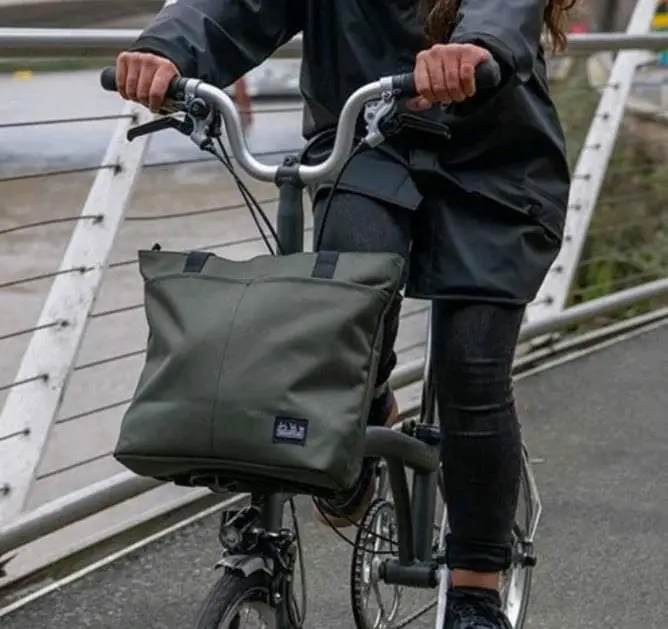 Brompton Tote Bag Small - Olive Green ( Like New )