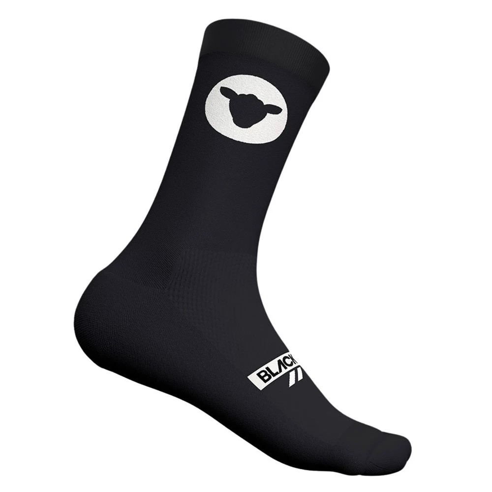 BLACK SHEEP CYCLING ESSENTIAL CREW SOCKS - BLACK AUTHENTIC