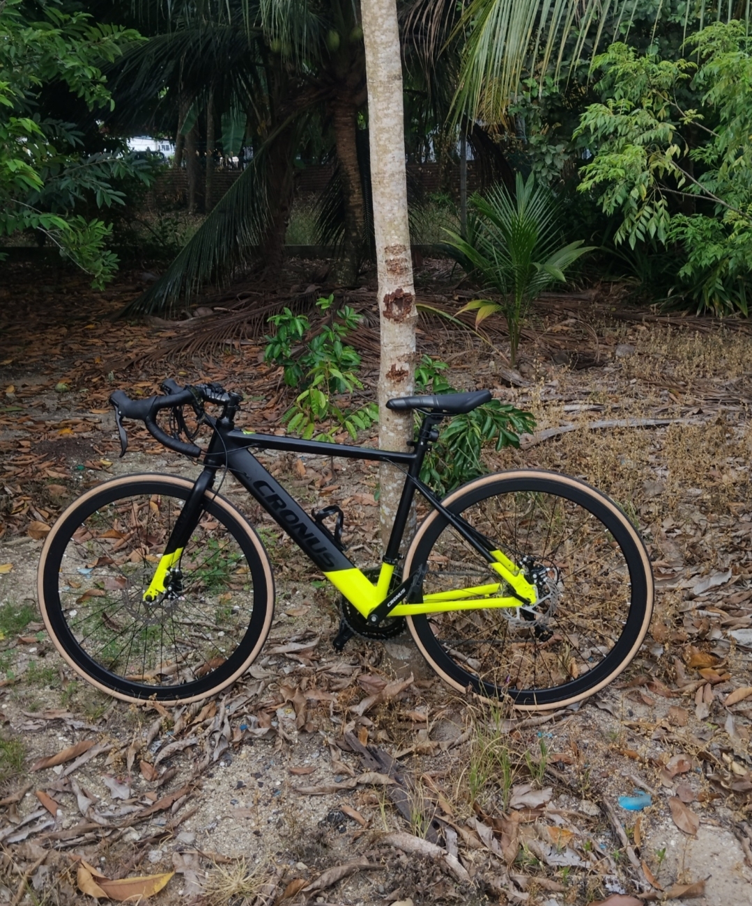 Cronus road bike glossy green/matte black CR700220-BC 48cm bought in 2026 MAY — used bicycle for sale in Perak, Malaysia