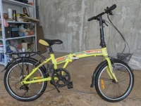 20-inch folding bike (Neon Yellow-Green) — used bicycle for sale in Selangor, Malaysia