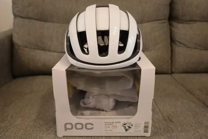 BICYCLE HELMET POC OMNE AIR SPIN HYDROGEN WHITE (54-59CM) — used bicycle for sale in Selangor, Malaysia