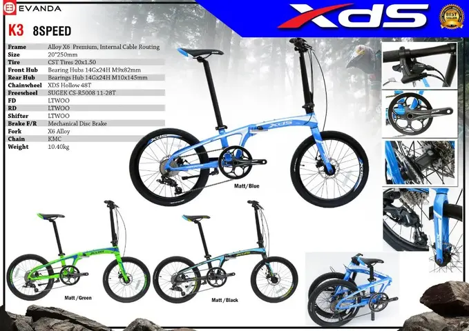 Folding bike XDS K3 — used bicycle for sale in Malaysia