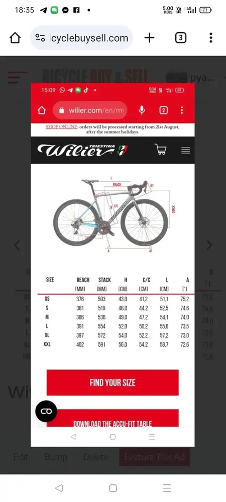 Wilier Zero SL — used bicycle for sale in Malaysia