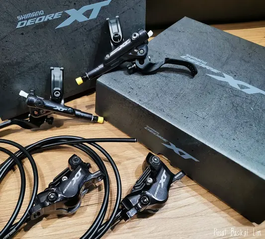 SHIMANO DEORE XT - 4-Piston - ICE TECHNOLOGIES - Hydraulic Disc Brake Caliper — brand new bicycle for sale in Johor, Malaysia