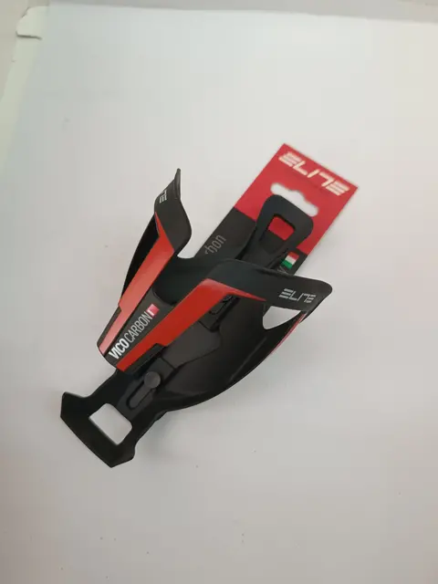 ELITE VICO CARBON BOTTLE CAGE (BLACK-RED) — brand new bicycle for sale in Pahang, Malaysia