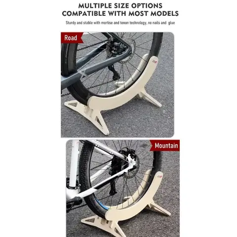 ThinkRider Wooden Bicycle Stand / Bike Stand For 16-24/ 26-29/700C Road Mountain Bike Rack Holder — brand new bicycle for sale in Selangor, Malaysia