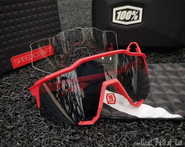 Ride 100% Speedcraft Soft Tact Coral - Black Mirror Lens — brand new bicycle for sale in Johor, Malaysia