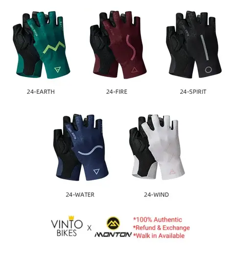 MONTON FINGERLESS CYCLING GLOVES 24 ELEMENT — brand new bicycle for sale in Selangor, Malaysia