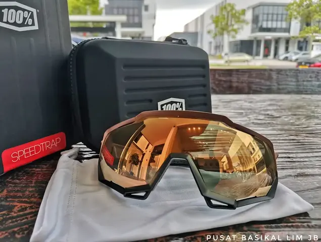 Ride 100% Speedtrap -Matte Copper Chromium/Black Hiper Copper Mirror Lens — brand new bicycle for sale in Johor, Malaysia
