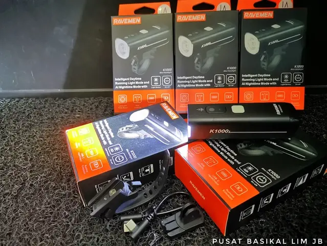 Ravemen K1000 Head Light (1000 Lumens) — brand new bicycle for sale in Johor, Malaysia
