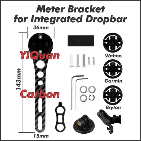 BikersManiac Meter Mount Deemount Carbon Road Bike Integrated Dropbar Garmin Wahoo Magene XOSS Bryton IGPsport BlackBird — brand new bicycle for sale in Pulau Pinang, Malaysia