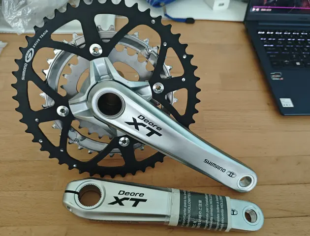 Shimano Deore XT M771 Hollowtech 2 Triple Crank 48T 36T 26T 175mm — brand new bicycle for sale in Malaysia