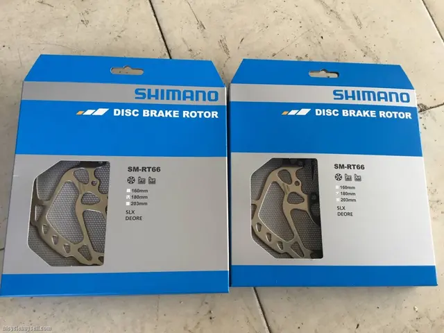 Shimano RT66 SLX 6Bolt Rotor 180mm 1pair -- free courier — brand new bicycle for sale in Online Trading Only, Malaysia