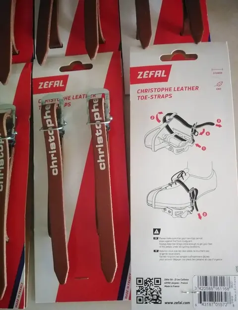 Pedal Leather Strap Zefal Christophe New Darker Brown — brand new bicycle for sale in Perak, Malaysia