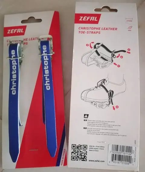 Pedal Leather Strap Zefal Christophe New Blue — brand new bicycle for sale in Perak, Malaysia
