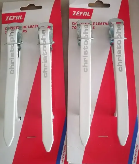 Pedal Leather Strap Zefal Christophe New White — brand new bicycle for sale in Perak, Malaysia