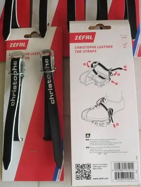 Pedal Leather Strap Zefal Christophe New Black — brand new bicycle for sale in Perak, Malaysia