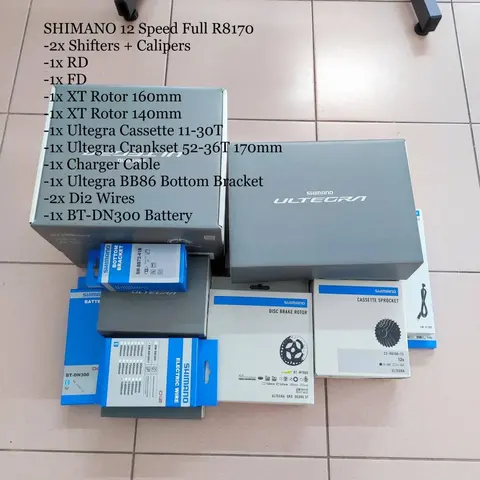 FULL SET SHIMANO 12 SPEED R8170 GROUPSET — brand new bicycle for sale in Pulau Pinang, Malaysia