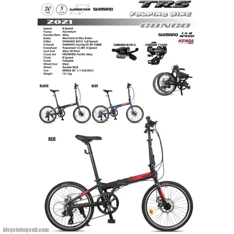TRS CONGO FOLDING BICYCLE 20 (451) 8SP — brand new bicycle for sale in Selangor, Malaysia