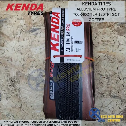 KENDA ALLUVIUM Pro Tire 700x40c TLR 120TPI GCT Coffee — brand new bicycle for sale in Online Trading Only, Malaysia