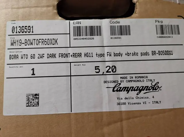 Campagnolo wto 60 rims — brand new bicycle for sale in Kuala Lumpur, Malaysia