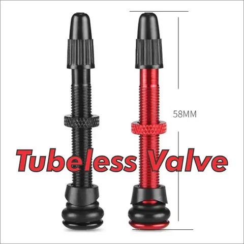 1pc Tubeless Presta Valve 58mm Black and Red MTB — brand new bicycle for sale in Pulau Pinang, Malaysia