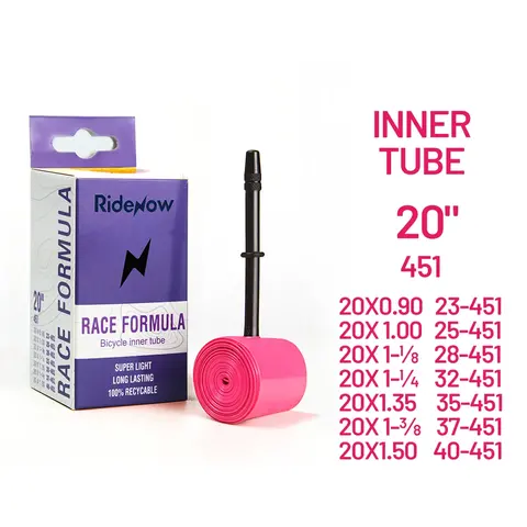 mini velo RideNow UltraLight Bicycle Inner Tube For Folding Bike 27g 451 19g 349 16 18 20 1-1/8 — brand new bicycle for sale in Pulau Pinang, Malaysia