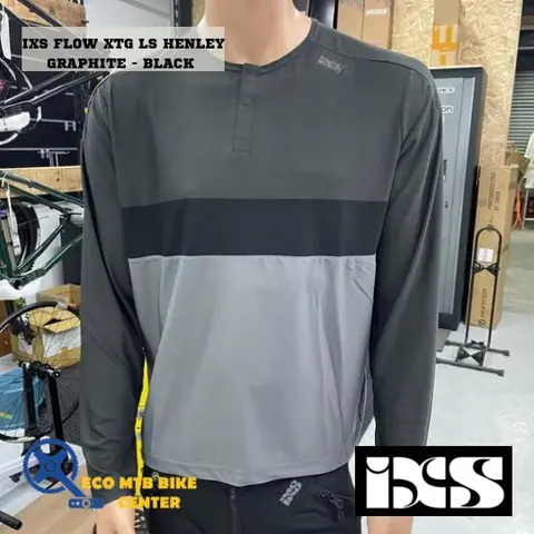 IXS Shirts FLOW XTG LS HENLEY Long Sleeve — brand new bicycle for sale in Online Trading Only, Malaysia