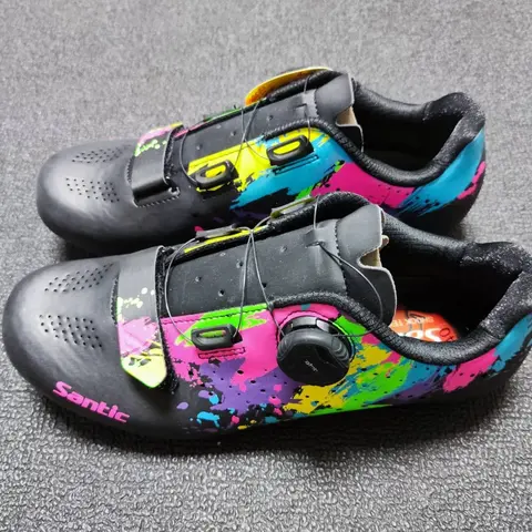 Santic Picasso Black Men / Women Road Cycling Shoes Size 40/41/42 — brand new bicycle for sale in Selangor, Malaysia