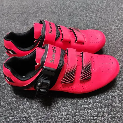 Santic Ultro Red Men / Women Road Bicycle Cycling Shoes — brand new bicycle for sale in Selangor, Malaysia