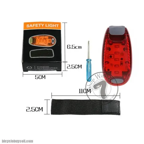 5 LED Running Blinker / 5 LED Safety Light with Clip & Velcro -Rm9.50/pc — brand new bicycle for sale in Pulau Pinang, Malaysia