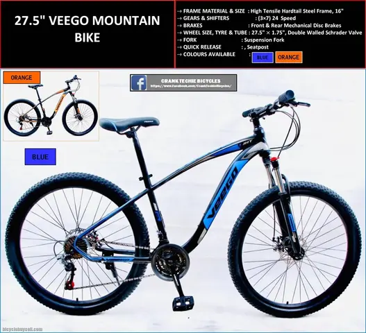 27.5" VEEGO MOUNTAIN BIKE MTB (24 Speed) — brand new bicycle for sale in Selangor, Malaysia