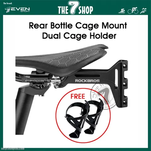 Bike Saddle Dual Cage Holder (FREE PC Cage) / Bottle Holder Cage Mount / Rear Bottle Mount System — brand new bicycle for sale in Pulau Pinang, Malaysia