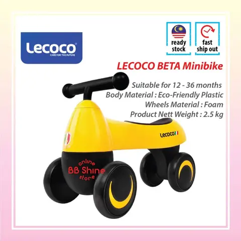 LECOCO Beta Minibike Baby Push Bike Baby Walker Balance Bike Minibike — brand new bicycle for sale in Selangor, Malaysia