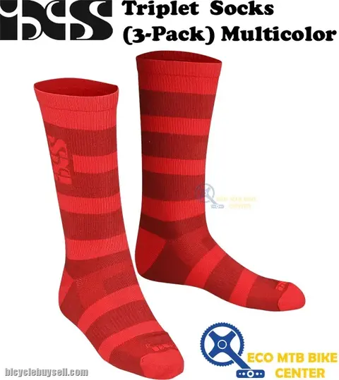 IXS Triplet Socks (3-Pack) Multicolor — brand new bicycle for sale in Online Trading Only, Malaysia