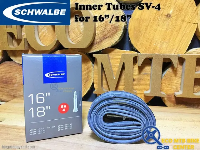 SCHWALBE Inner Tubes SV-4 for 16/18" — used bicycle for sale in Online Trading Only, Malaysia