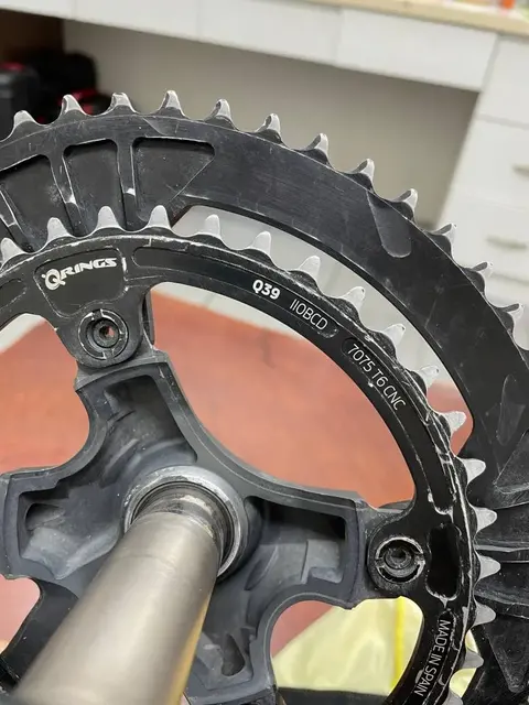 Ultegra R6800 172.5mm crank with Rotor oval Q ring 53/39 — used bicycle for sale in Perak, Malaysia